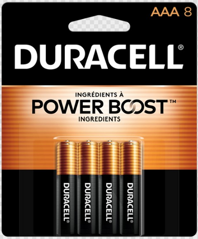 Duracell Coppertop AAA 8 PACK (12156)