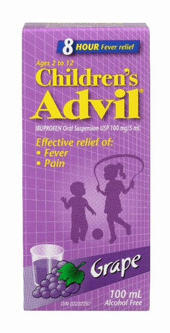 Advil Childrens Grape 24x100ml (120413)