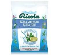 Ricola Extra Strength Icy Menthol Wrapped Lozenges 19ct x 8/case