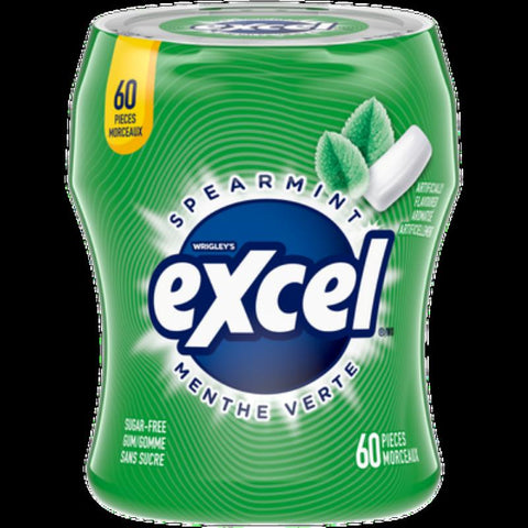 Wrigley Excel Bottle Spearmint  6x60pcs x 4/case (133276)