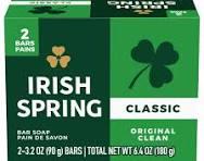 Irish Spring Original Clean Bar Soap 90g x2 Count