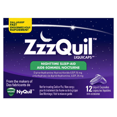Vicks ZZZQuil Nightime Sleep Aid 12 Count (11031)