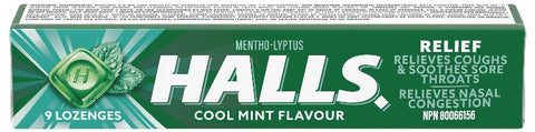 Halls Cool Mint 20x9pc x 24/case (132214)