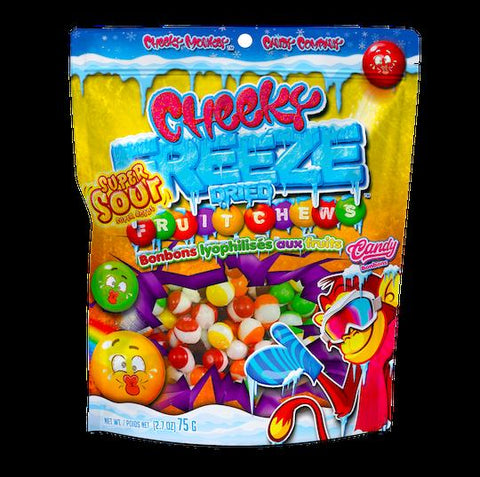 Cheeky Freeze Dried Sour  FRUIT CHEWS 2.7oz x24 count