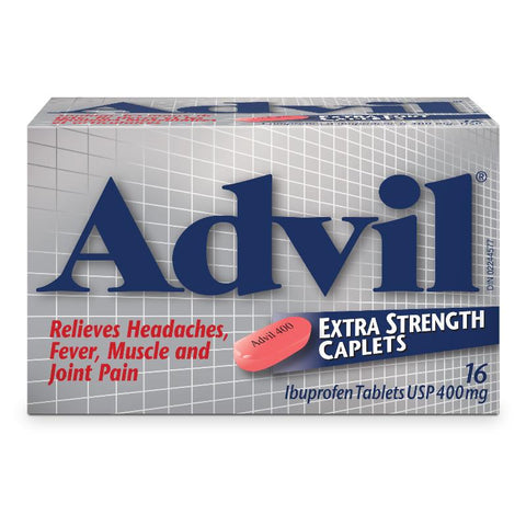 Advil Ex Str Caplet 16x400mg x 72/case (120422)