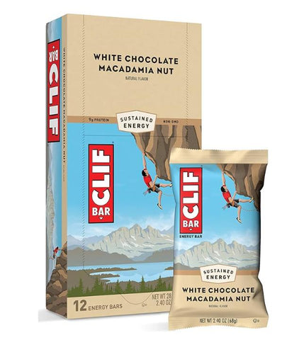 Clif Bar White Chocolate Macadamia 12x68g x16/case (115790)