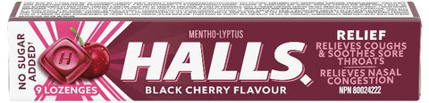 Halls SF Black Cherry 20x9pc x 24/case (132255)