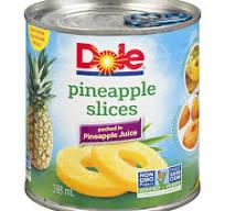 Dole Sliced Pineapple 24x398ml