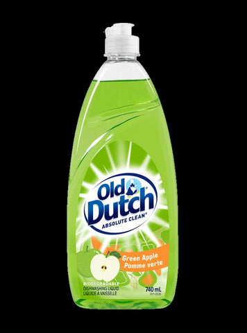 Old Dutch Green Apple Dishwashing Liquid 12x740ml (11696)