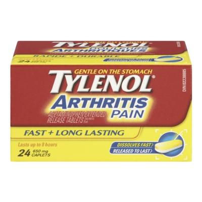 Tylenol Arthritis 24x650mg x 48/case (101109)