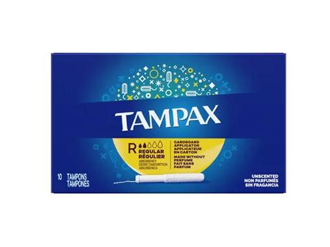 Tampax Regular 10's x 48 per case (105317)