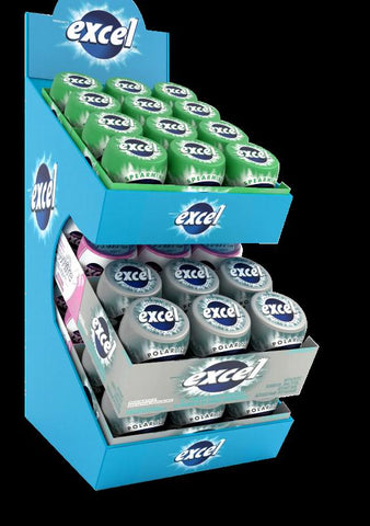 Wrigley Excel Mixed Bottle Counter 36CT (125006)