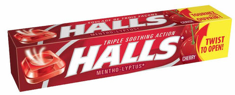 Halls Cherry 20x9pc x 24/case (132209)