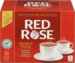 Red Rose Tea Orange Pekoe 36's x 12 per case