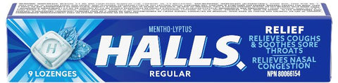Halls Regular 20x9pc x 24/case (132235)