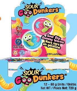 Sour Goo Dunkers 12x60g x 12/case (FTC-93378)