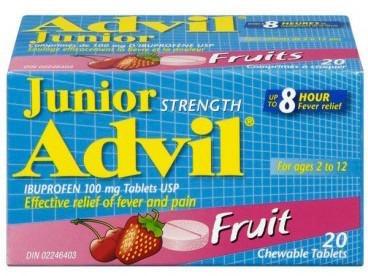 Haleon Advil Junior Strength Fruit 20x100mg x36/case (120450)