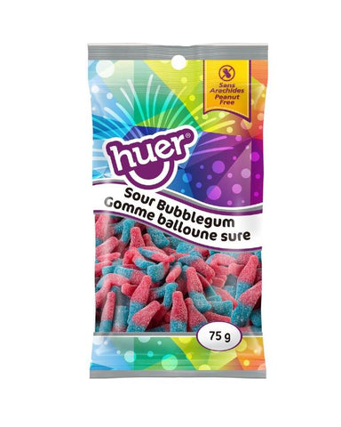 Huer Sour Bubblegum Bottles 12x75g x 6/case (HB597422)