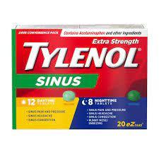 Tylenol Sinus Extra Strength D/N 20ct x 24/case (101106)