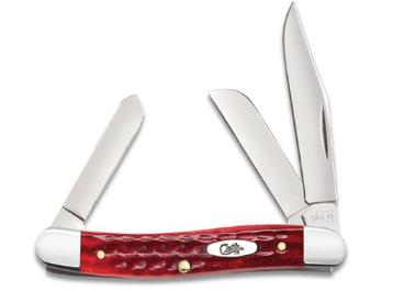 Case Knives  Red Medium Stockman Jig Bone ( 00786 )