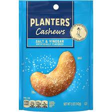 Planters Salt & Vinegar Cashews 145g x 8 (97841)