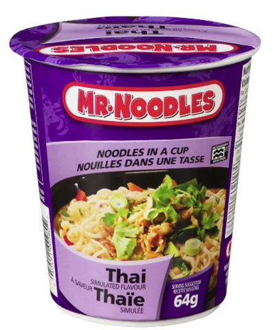 Mr Noodles Cup Thai 12x64g