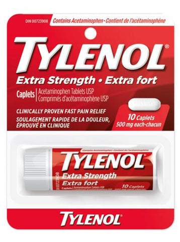Tylenol Ext Str Tablets Travel 12x500mg x 6/case (115827)