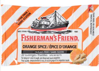 Fishermans Friend Orange Spice Sugar Free 8 x 22ct (FF008)