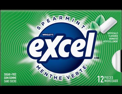 Wrigley Excel Spearmint SF Gum 12 x 18/case (100567)