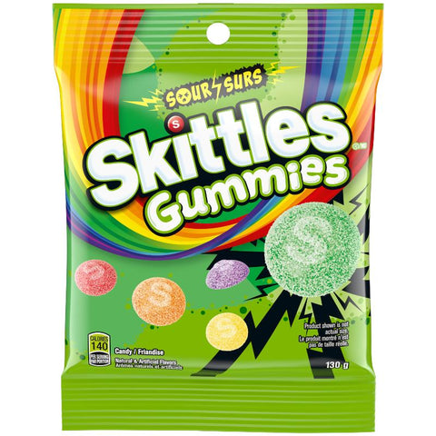 Skittles Gummies Sour Peg 12x130g (124243)
