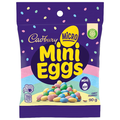 Cadbury Micro Mini Eggs 15x90g x 6/case (121737)(CADE)