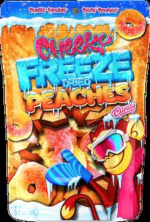 Cheeky Freeze Dried Peaches  2.7oz x24 count