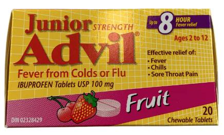 GSK Advil Junior Fever Chew Tab Fruit 20ct (120485)
