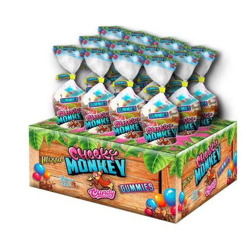 Cheeky Monkey Gummy Candy Cones  12's
