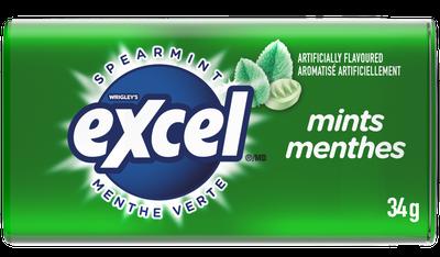 Excel Mint Spearmint 8x34g x 12/case (136607)
