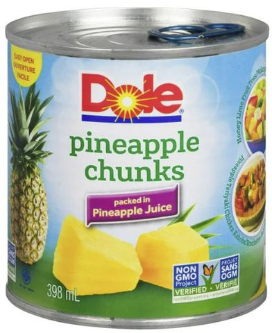 Dole Sliced  Chunk Pineapple 24x398ml (DSF00216)