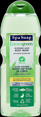 SpaSoap Eco Friendly Body Wash Soothing Aloe 12 x590ml
