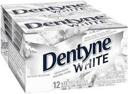 Dentyne White Spearmint 12 x 18/case