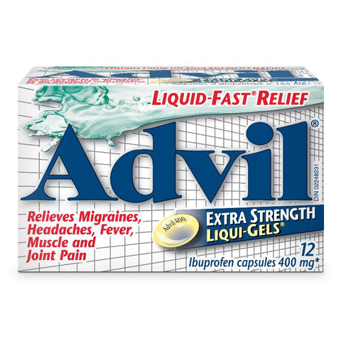 Advil Ex Str. Migrain Relief 12x400mg x 72/case (120425)