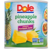 Dole Sliced  Chunk Pineapple 24x398ml