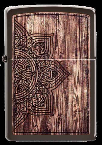 Zippo Wood Mandala Design (49184)