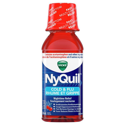 Vicks Nyquil Cold & Flu Cherry 12x236ml