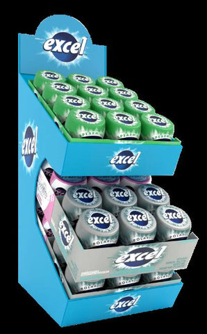 Wrigley Excel Mixed Bottle Counter 36CT (125006)