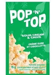 Pop N Top Sour Cream & Chives 24x15g