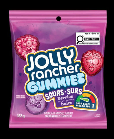 Jolly Rancher Gummies Sours Berries L1 10x182g (122650)