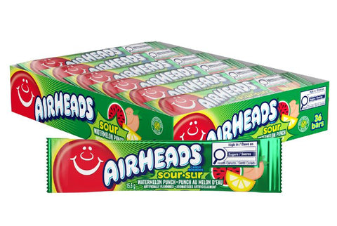 Airheads Watermelon Punch Sour  36x15.6g x 12/case (126071)