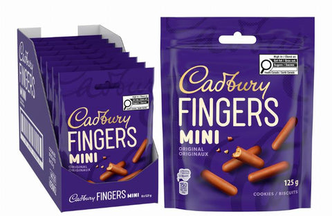 Mondelez Cadbury Mini Fingers Orig 125g x 8/case (126766)