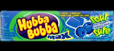 Hubba Bubba Sour Blue Raspberry 18x56g x 12/case (117446)