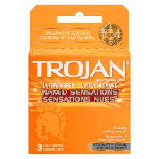 Trojan Naked Sensations 3ct x 48/case (PHR02349)