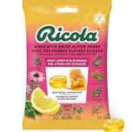 Ricola Honey Lemon With Echinacea Wrapped Lozenges 19 ct x 8/case